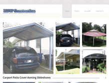 Tablet Screenshot of carportpatiocovers.com